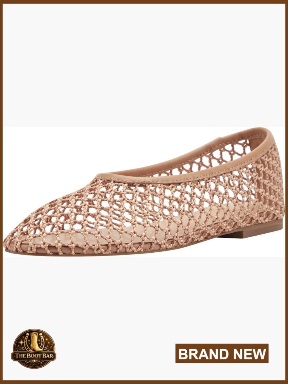 Woven Mesh Slip-On Flats, Formal Evening Shoes, Round Toe Design